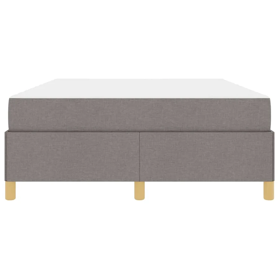 Cadre de lit avec matelas Taupe 140 x 190 cm tissu - 7