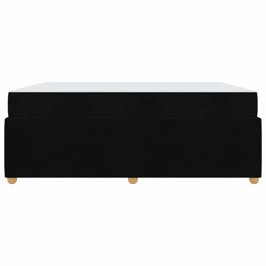 Cadre de lit avec matelas Noir 180 x 200 cm tissu - 5