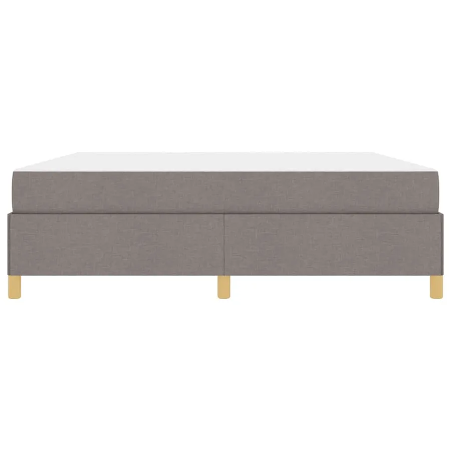 Cadre de lit avec matelas Taupe 180 x 200 cm tissu - 7