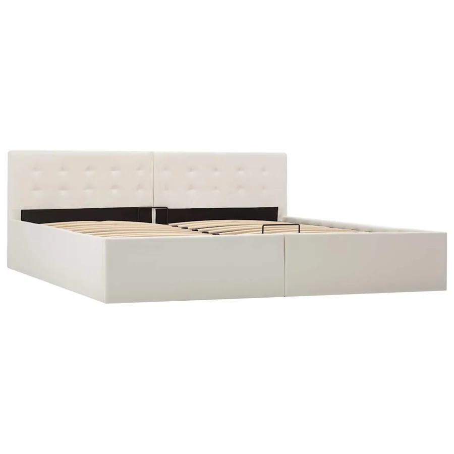 Cadre de lit avec rangement hydraulique 180x200 cm similicuir - 5