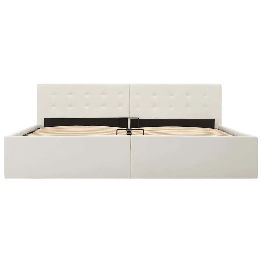 Cadre de lit avec rangement hydraulique 180x200 cm similicuir - 6