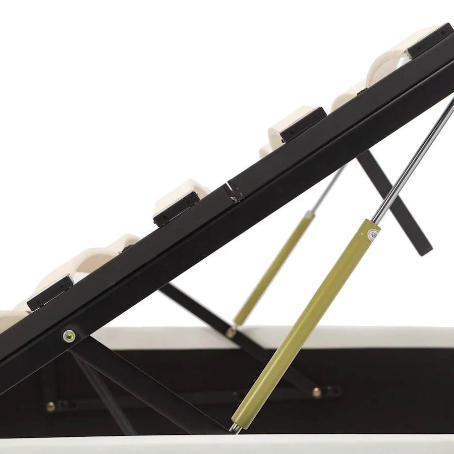 Cadre de lit avec rangement hydraulique 180x200 cm similicuir - 9