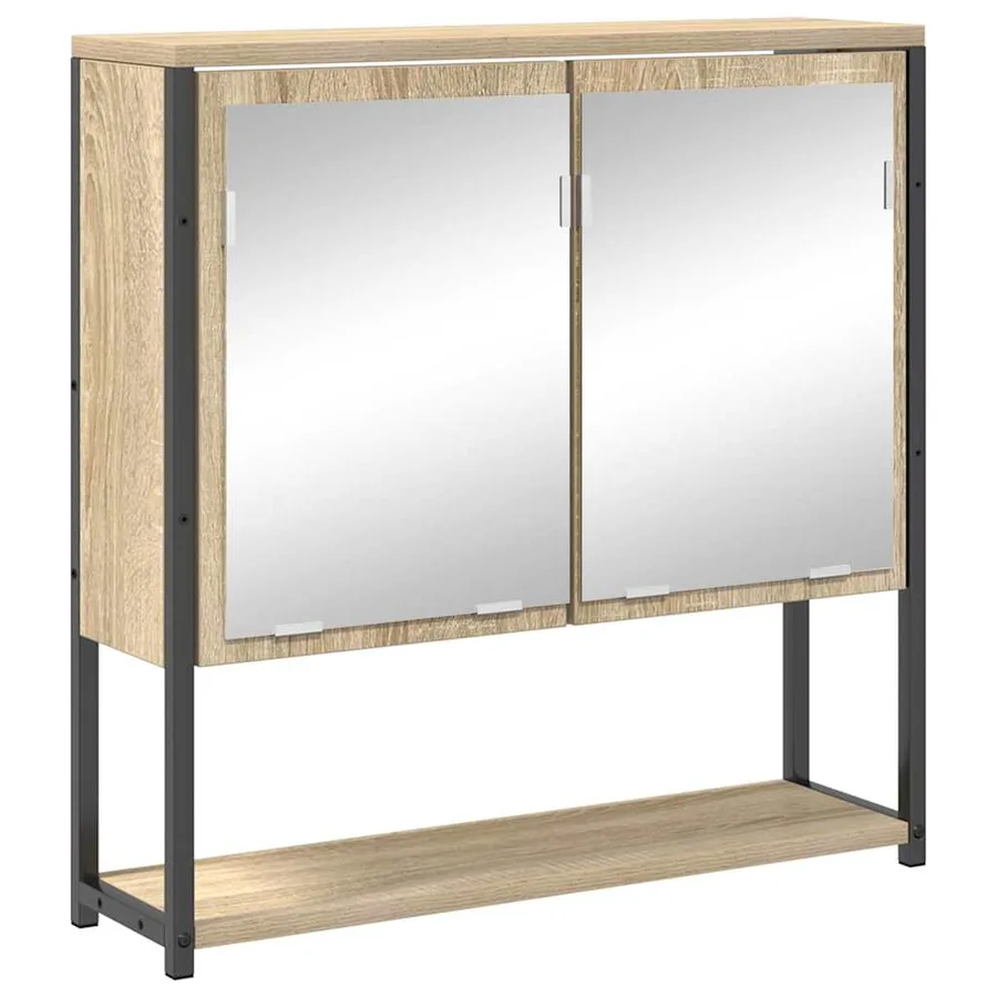 Ensemble de mobilier de salle de bain 4 pcs Chêne Sonoma - 5
