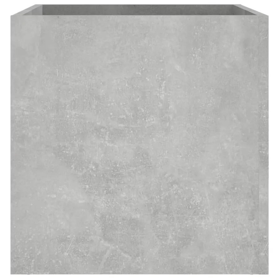Jardinière Gris béton 40x40x40 cm Bois d'ingénierie - 6