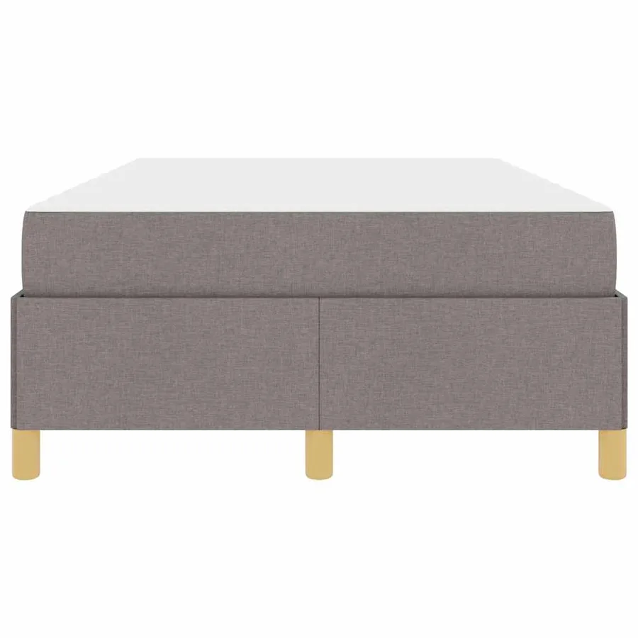 Cadre de lit avec matelas Taupe 120 x 200 cm tissu - 7