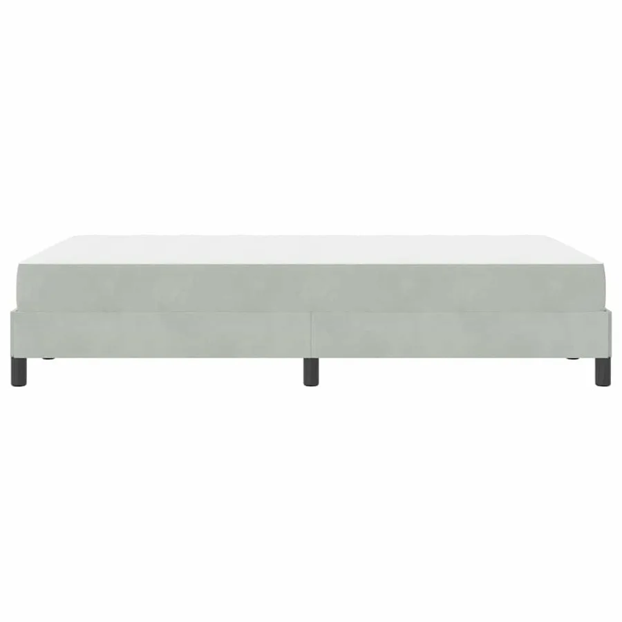Lit à ressorts avec matelas Gris clair 120 x 220 cm tissu - 6