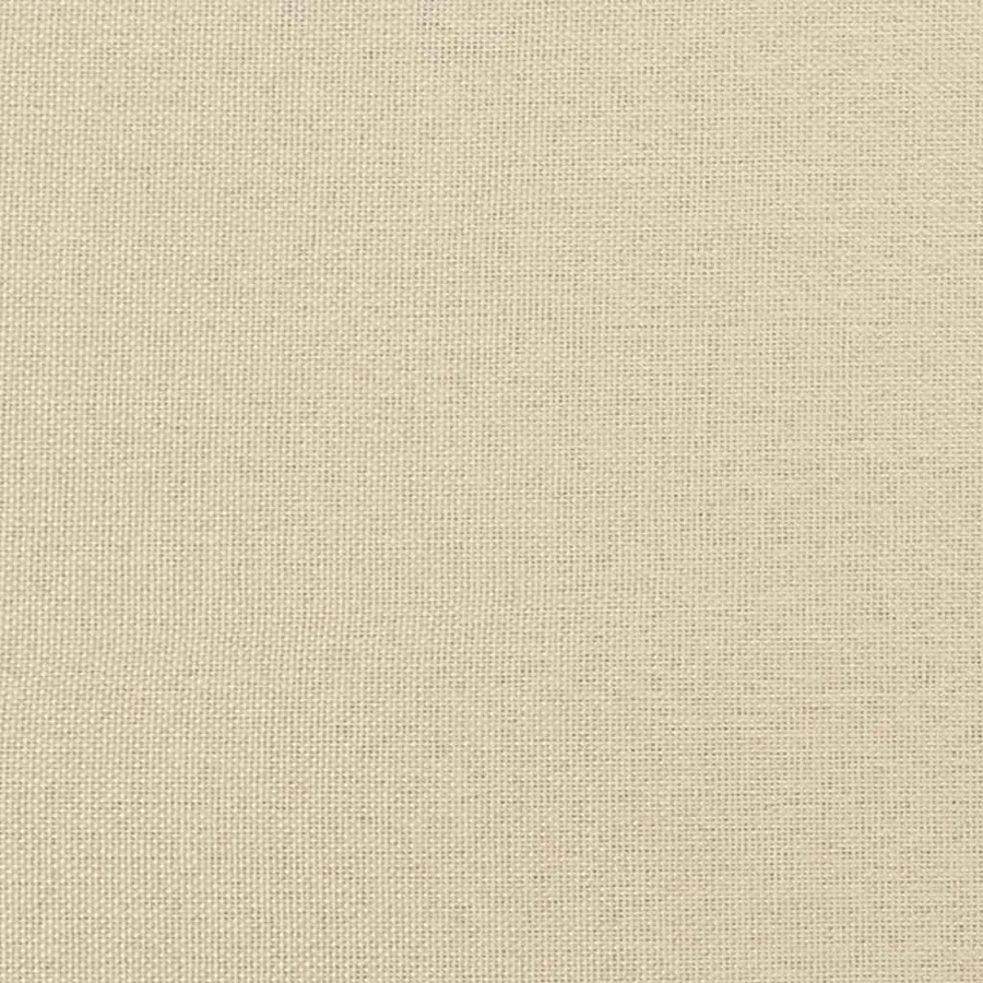 Cadre de lit avec matelas Crème 100 x 200 cm tissu - 8
