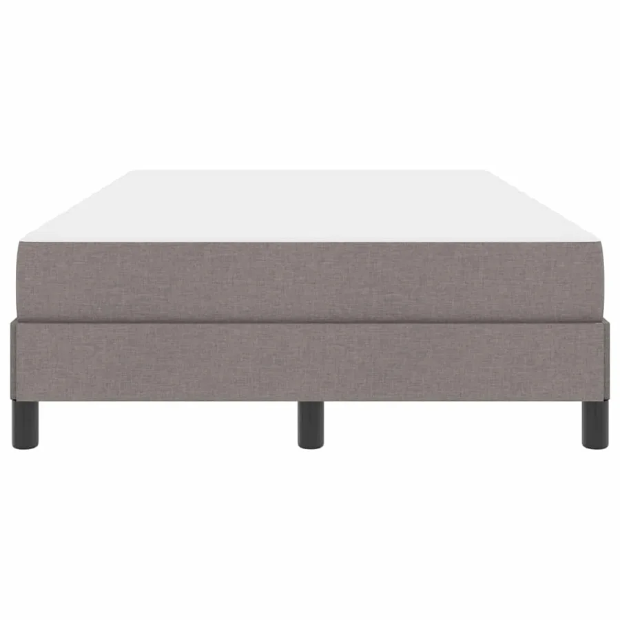 Lit à ressorts avec matelas Taupe 120 x 200 cm tissu - 7