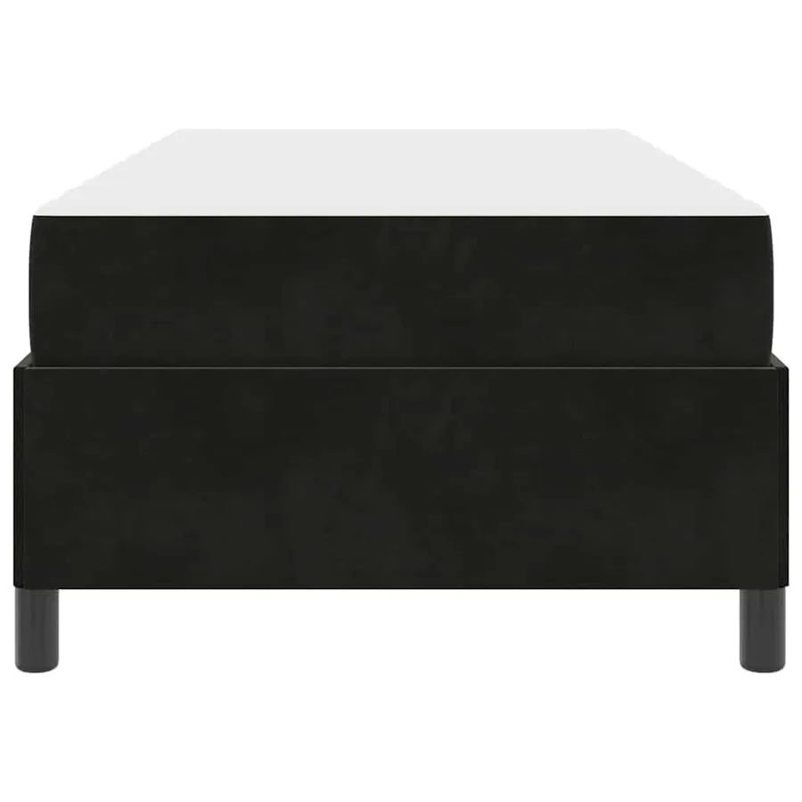 Cadre de lit avec matelas Noir 90 x 190 cm tissu - 7