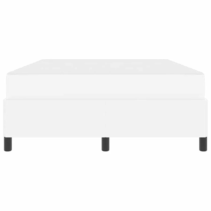 Cadre de lit avec matelas Blanc 140 x 200 cm tissu - 7