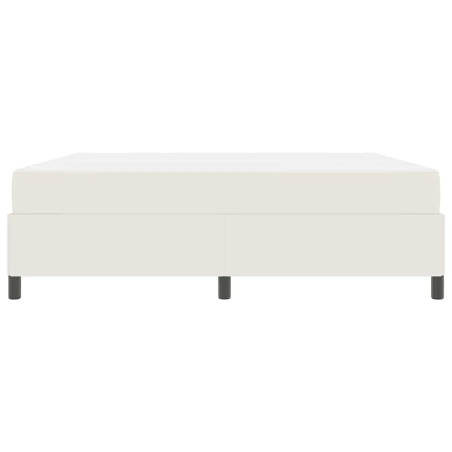 Cadre de lit avec matelas Crème 180 x 200 cm tissu - 5
