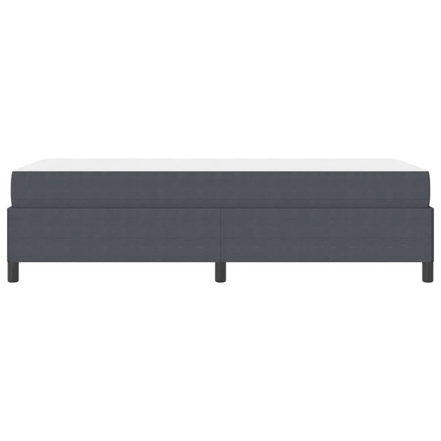 Cadre de lit avec matelas Gris foncé 80 x 200 cm tissu - 6