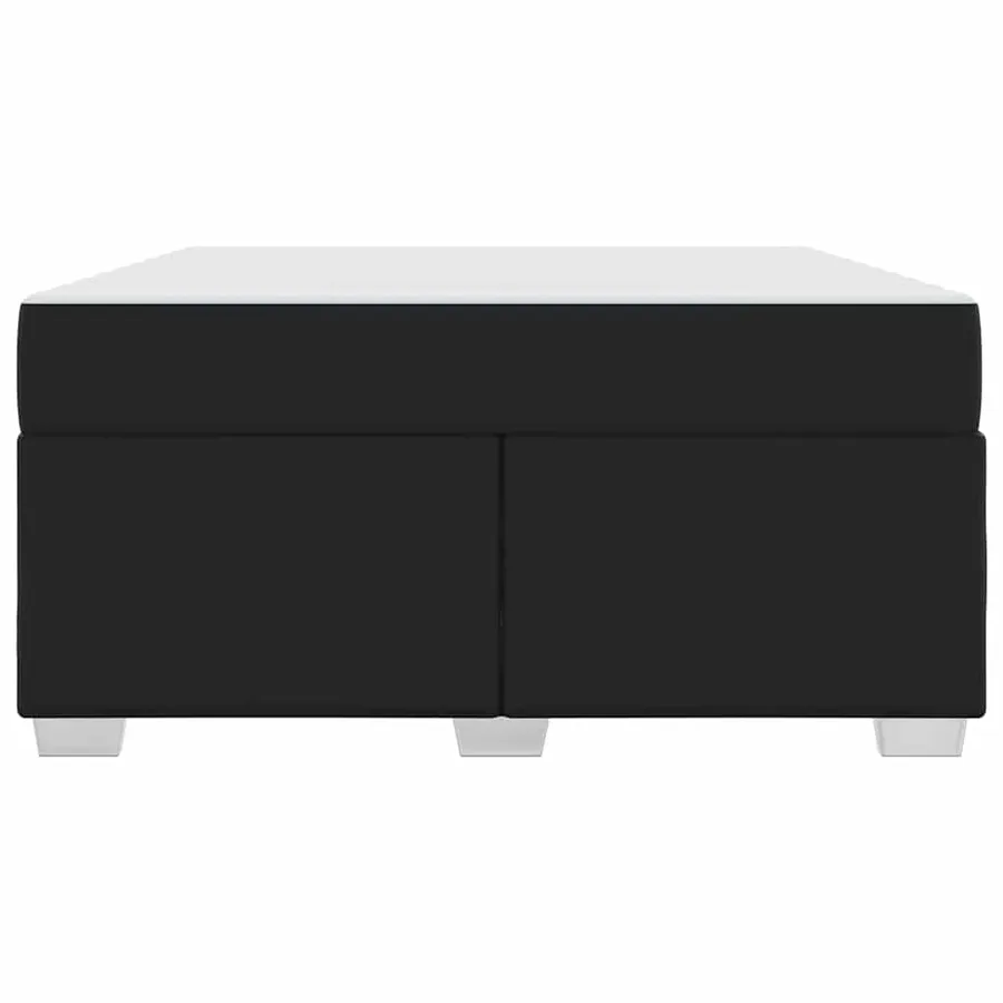Cadre de lit avec matelas Noir 140 x 200 cm tissu - 5