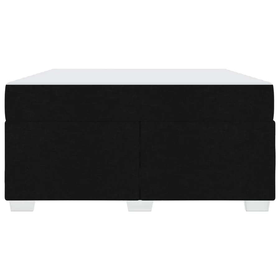 Cadre de lit avec matelas Noir 160 x 200 cm tissu - 6