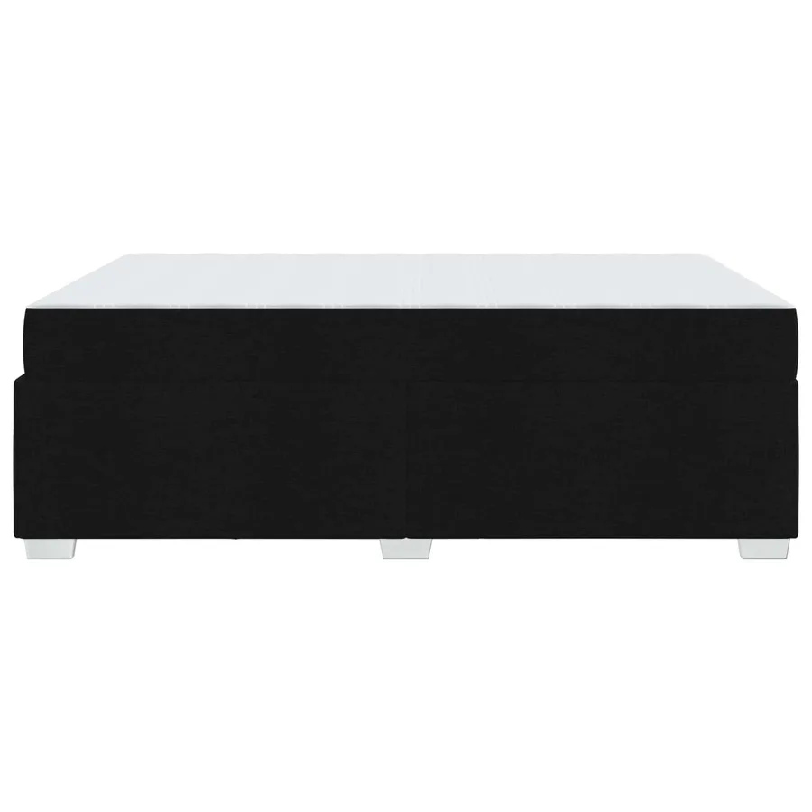 Cadre de lit avec matelas Noir 160 x 200 cm tissu - 7