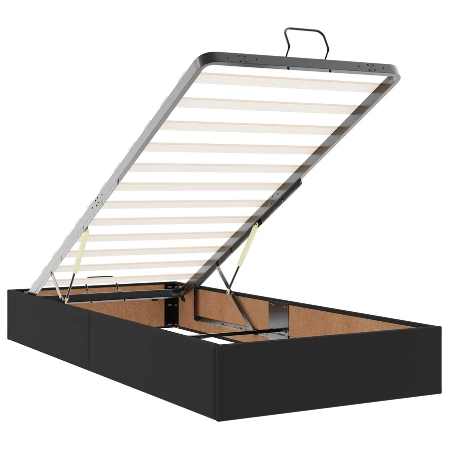 Cadre de lit avec matelas Autre 2 pcs Noir PVC - 12