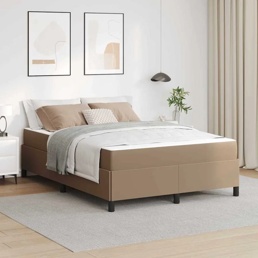 Cadre de lit Cappuccino 160 x 200 cm tissu