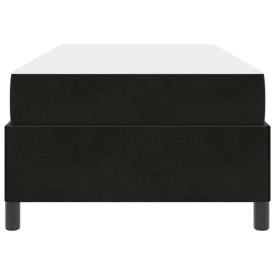 Cadre de lit avec matelas Noir 80 x 200 cm tissu - 7