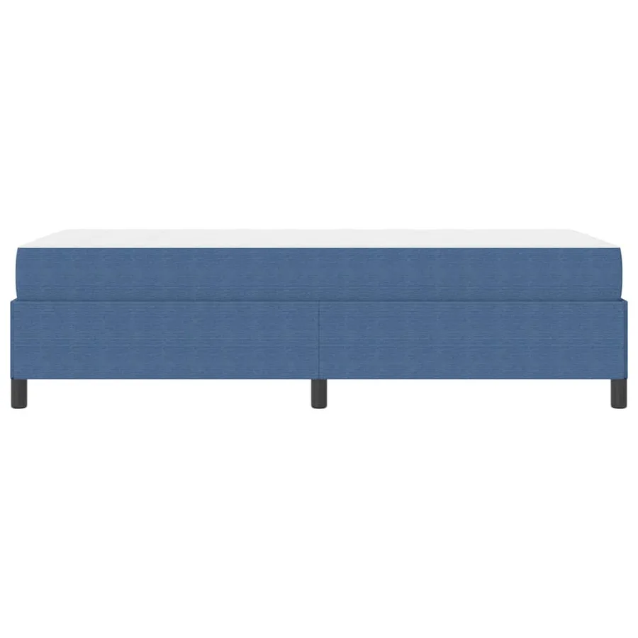 Cadre de lit avec matelas Bleu 80 x 200 cm tissu - 6