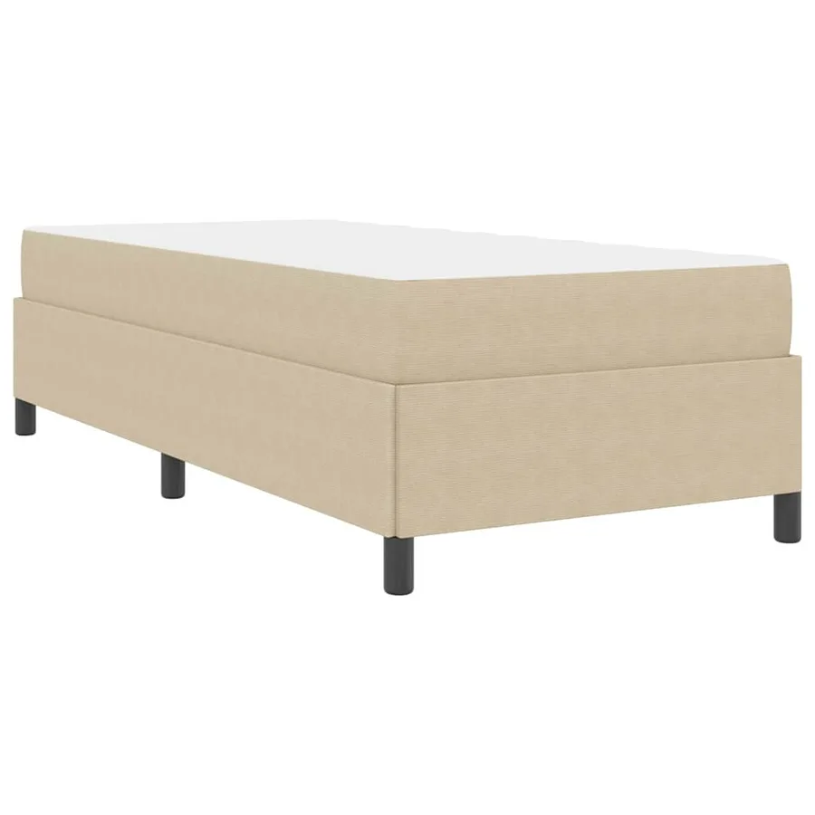 Cadre de lit avec matelas Gris Vert Clair 100 x 200 cm tissu - 7