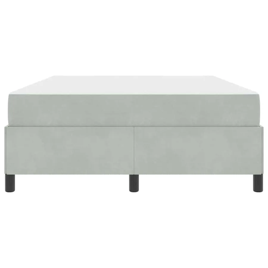 Cadre de lit avec matelas Gris clair 140 x 200 cm tissu - 7