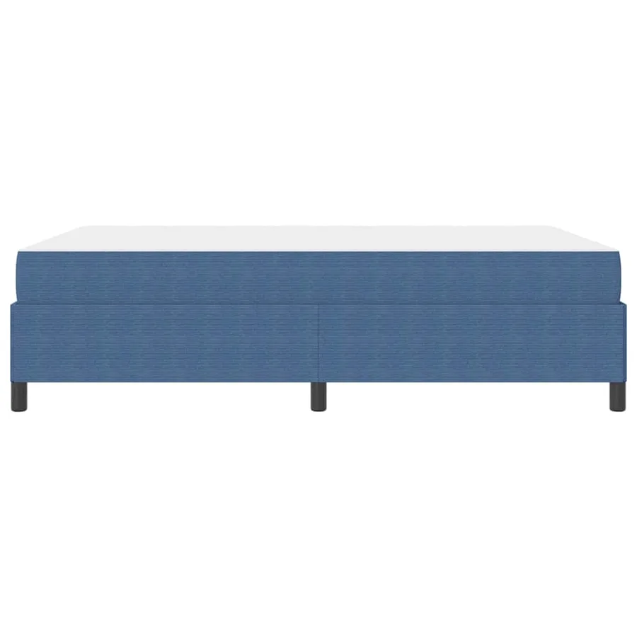 Cadre de lit avec matelas Bleu 140 x 200 cm tissu - 6