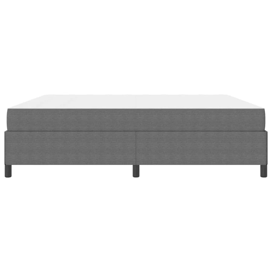 Cadre de lit avec matelas Gris clair 200 x 200 cm tissu - 6