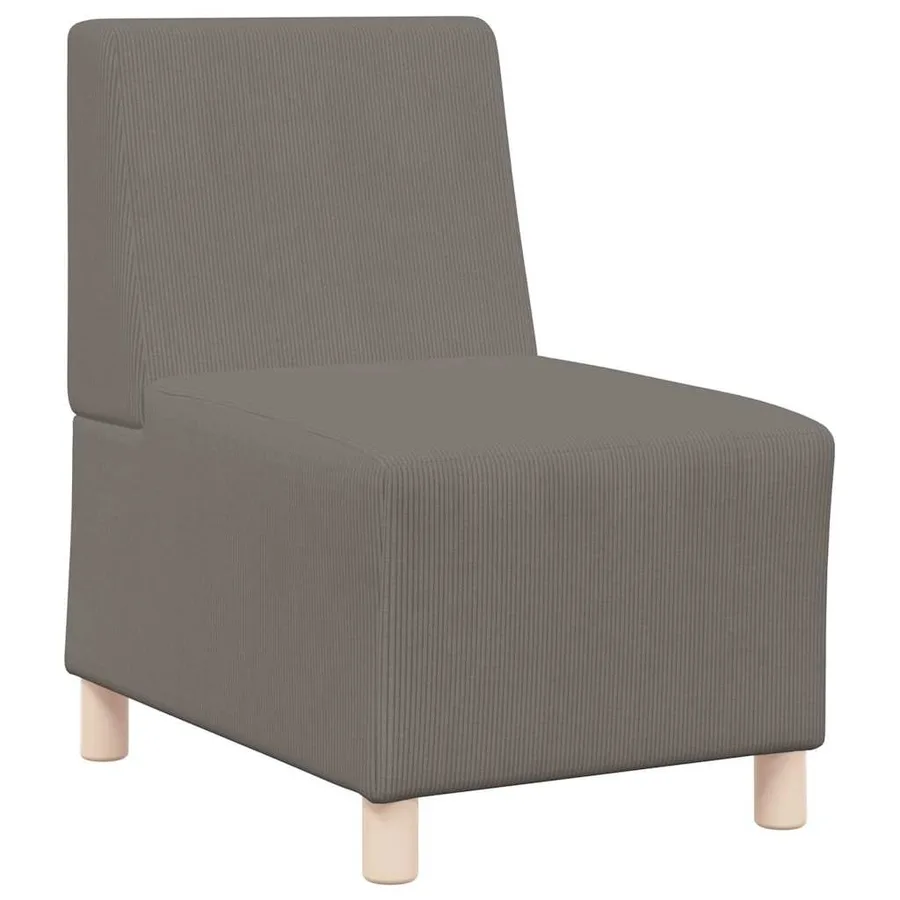 Unité de Sofa Modulaire Sans Accoudoirs 2 pcs Gris clair - 4