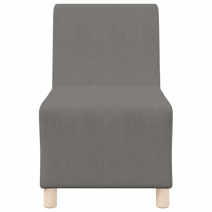 Unité de Sofa Modulaire Sans Accoudoirs 2 pcs Gris clair - 5
