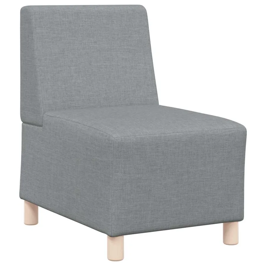 Unité de Sofa Modulaire Sans Accoudoirs 2 pcs Gris clair - 4
