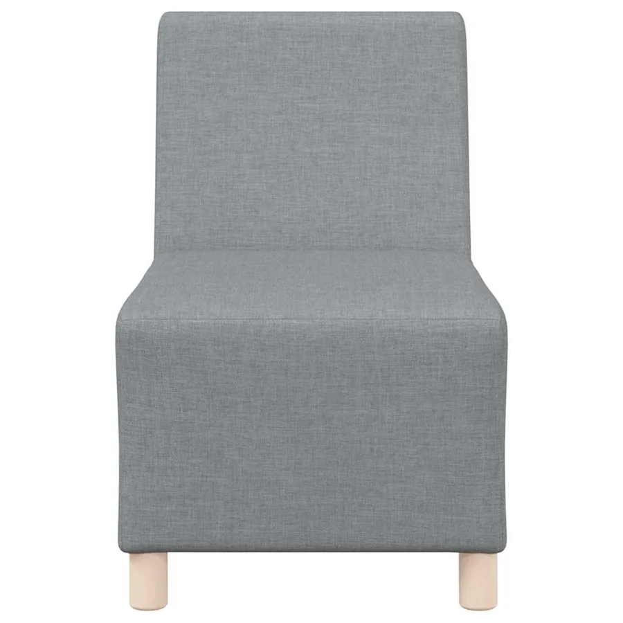 Unité de Sofa Modulaire Sans Accoudoirs 2 pcs Gris clair - 5