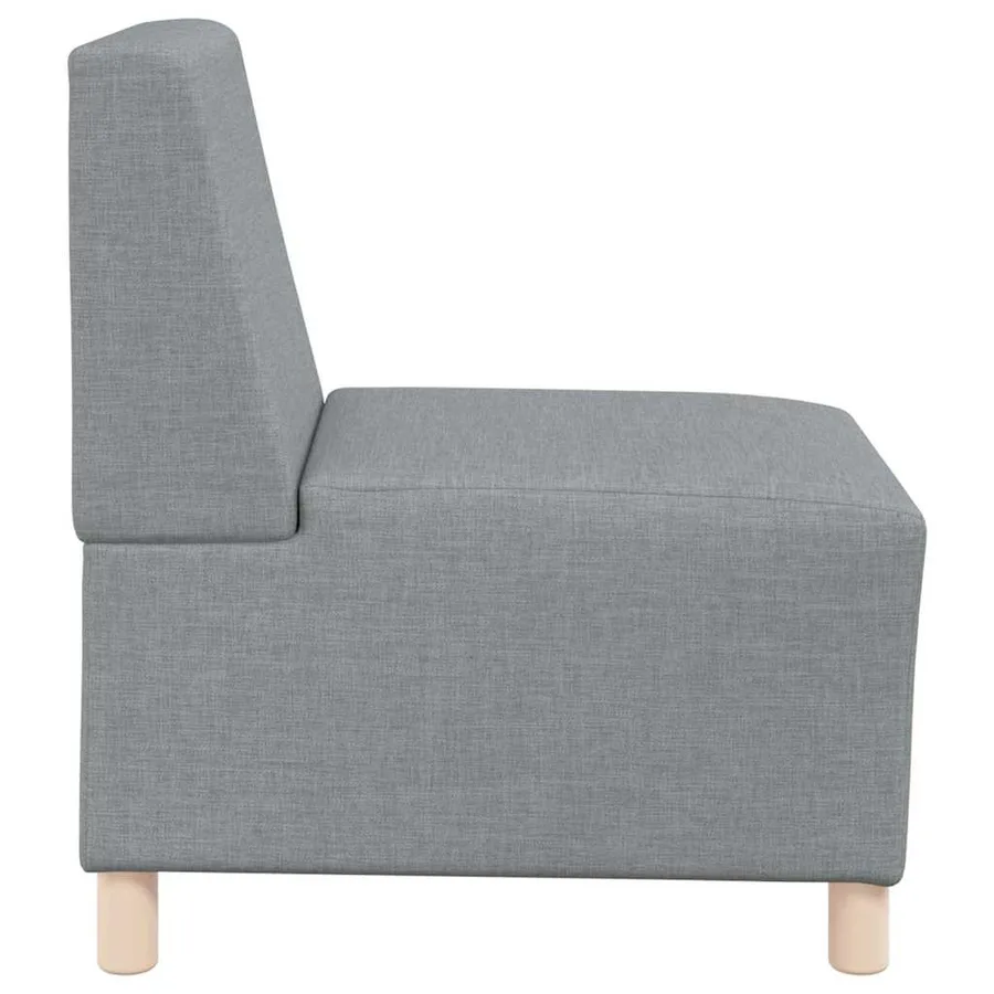 Unité de Sofa Modulaire Sans Accoudoirs 2 pcs Gris clair - 6
