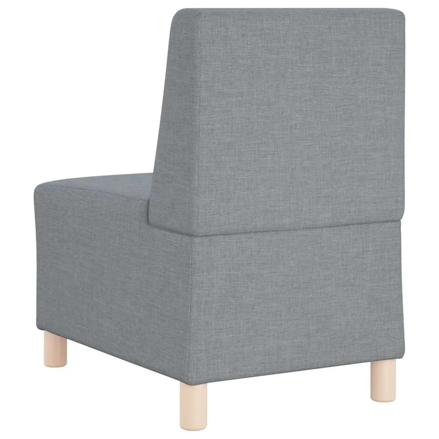 Unité de Sofa Modulaire Sans Accoudoirs 2 pcs Gris clair - 7
