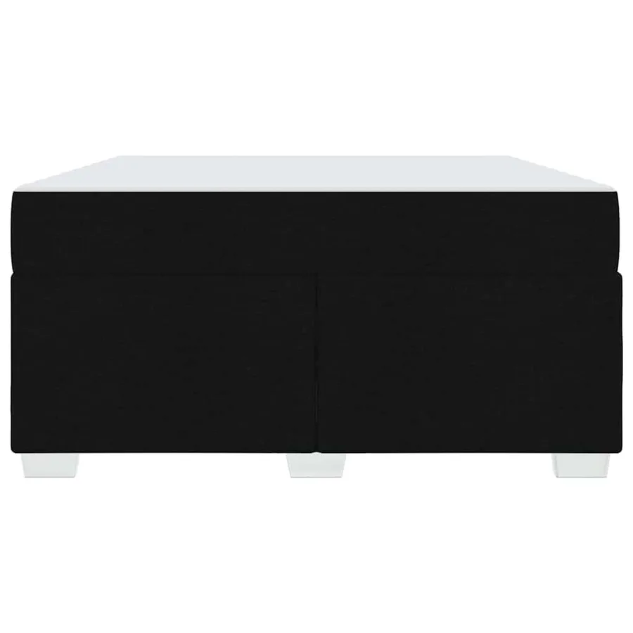 Cadre de lit avec matelas Noir 140 x 200 cm tissu - 5