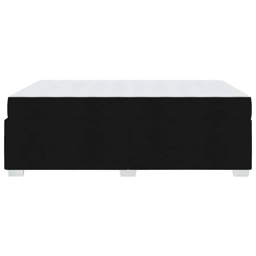 Cadre de lit avec matelas Noir 140 x 200 cm tissu - 6