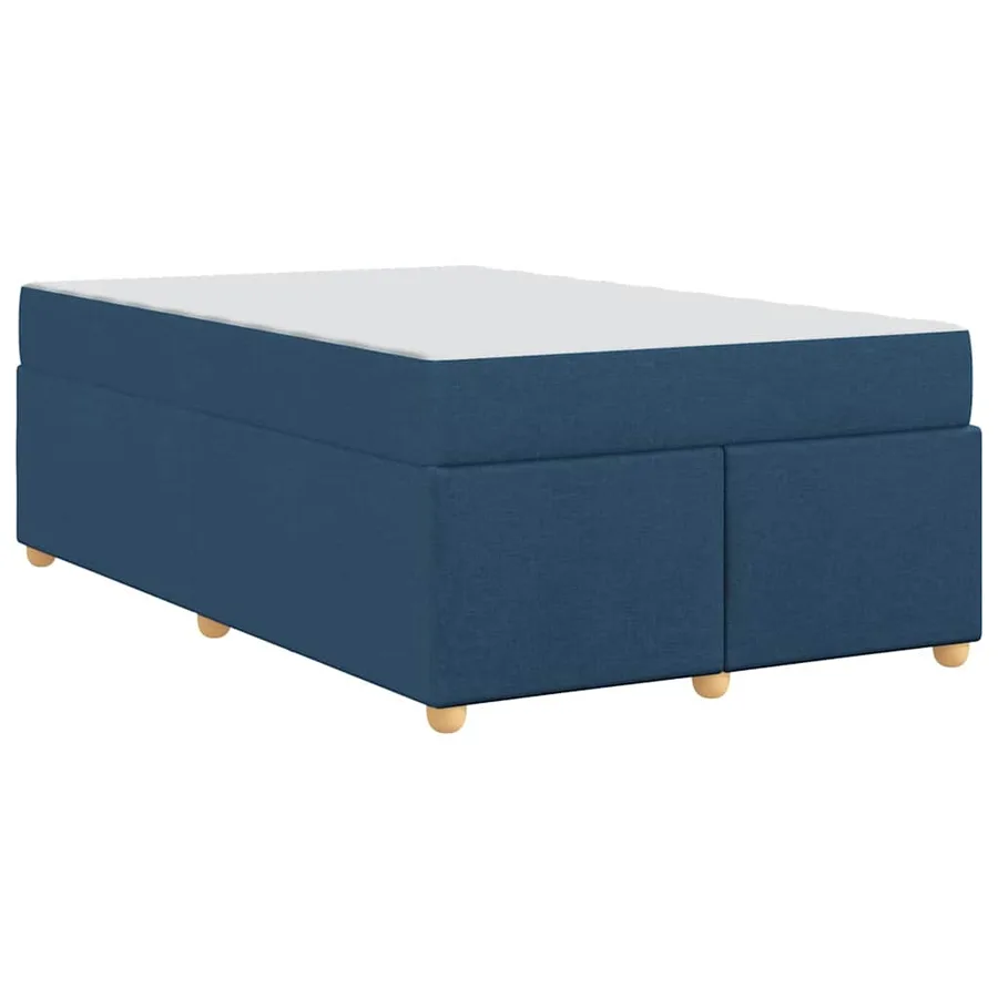 Cadre de lit avec matelas Bleu 120 x 200 cm tissu - 7