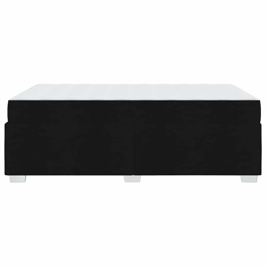 Cadre de lit avec matelas Noir 120 x 200 cm tissu - 6