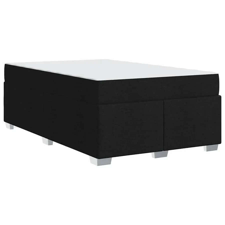 Cadre de lit avec matelas Noir 120 x 200 cm tissu - 7