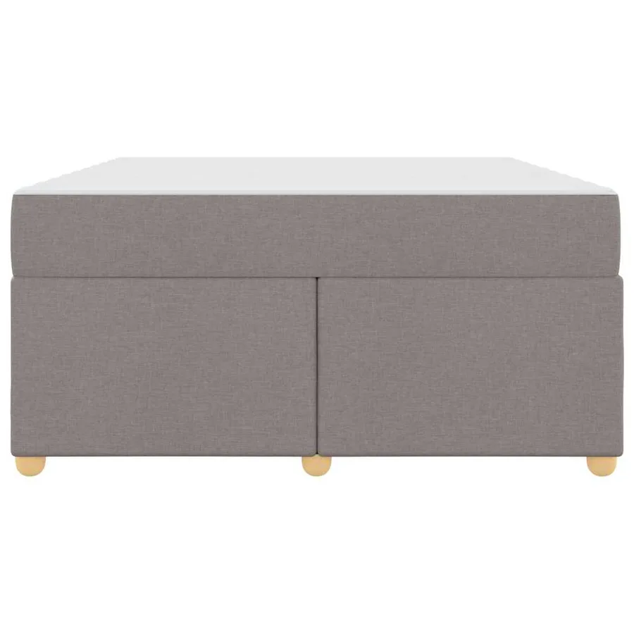 Cadre de lit avec matelas Taupe 140 x 200 cm tissu - 5