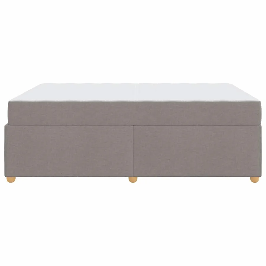 Cadre de lit avec matelas Taupe 140 x 200 cm tissu - 6