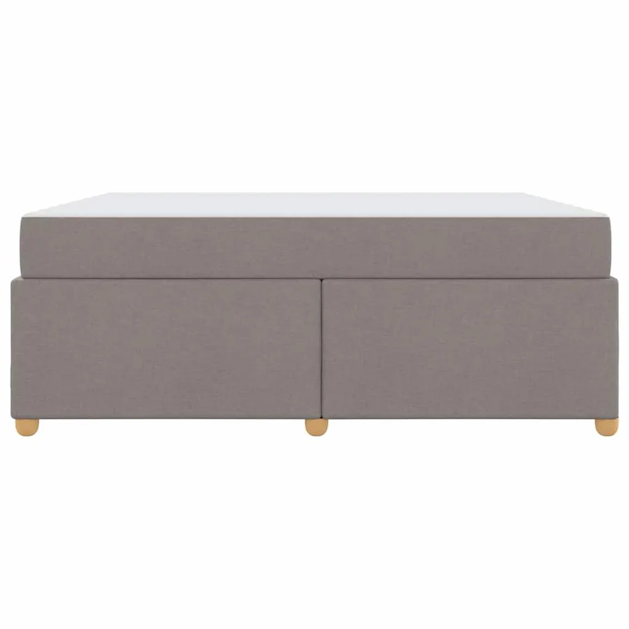 Cadre de lit avec matelas Taupe 180 x 200 cm tissu - 5