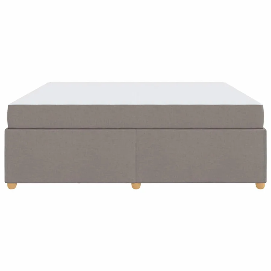 Cadre de lit avec matelas Taupe 180 x 200 cm tissu - 6