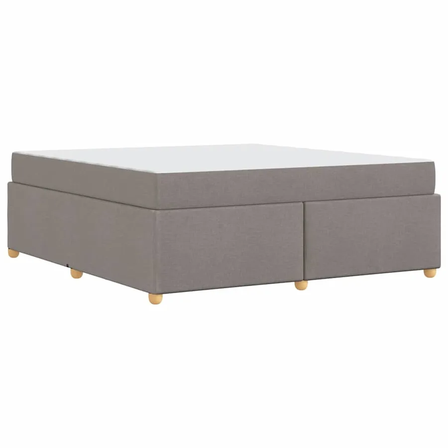 Cadre de lit avec matelas Taupe 180 x 200 cm tissu - 7