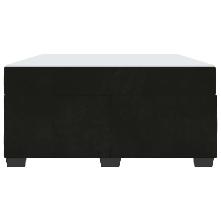 Cadre de lit avec matelas Noir 140 x 200 cm tissu - 6