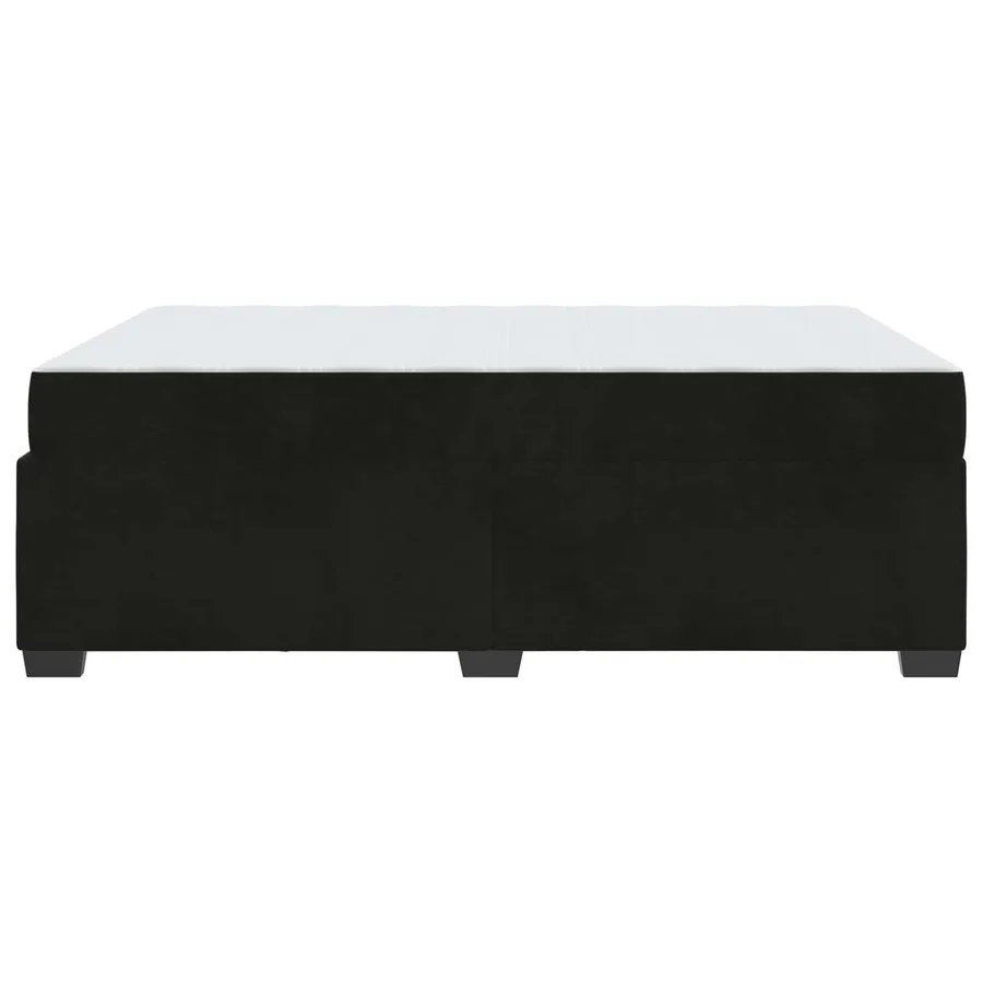 Cadre de lit avec matelas Noir 140 x 200 cm tissu - 7