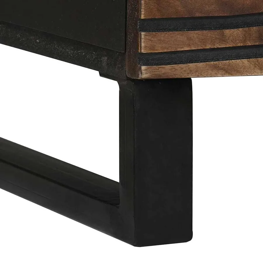 Table basse Noyer 80 x 50 x 40 cm Bois d'ingénierie - 8