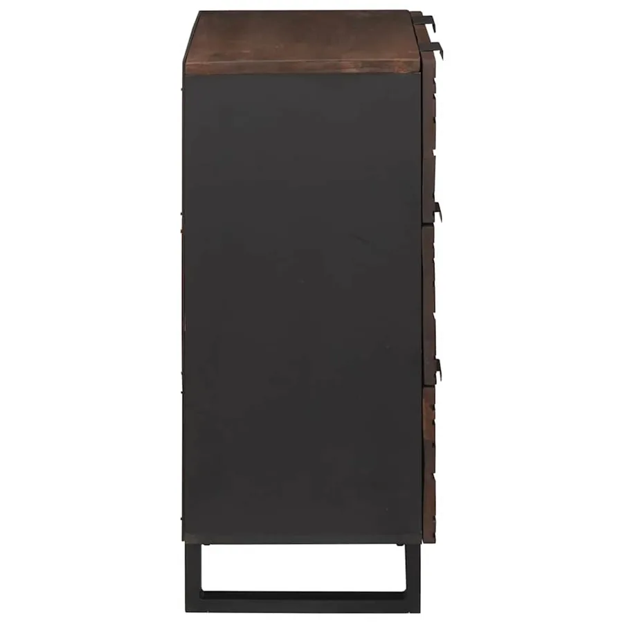Buffet Marron 60 x 33.5 x 75 cm Bois de manguier massif - 4