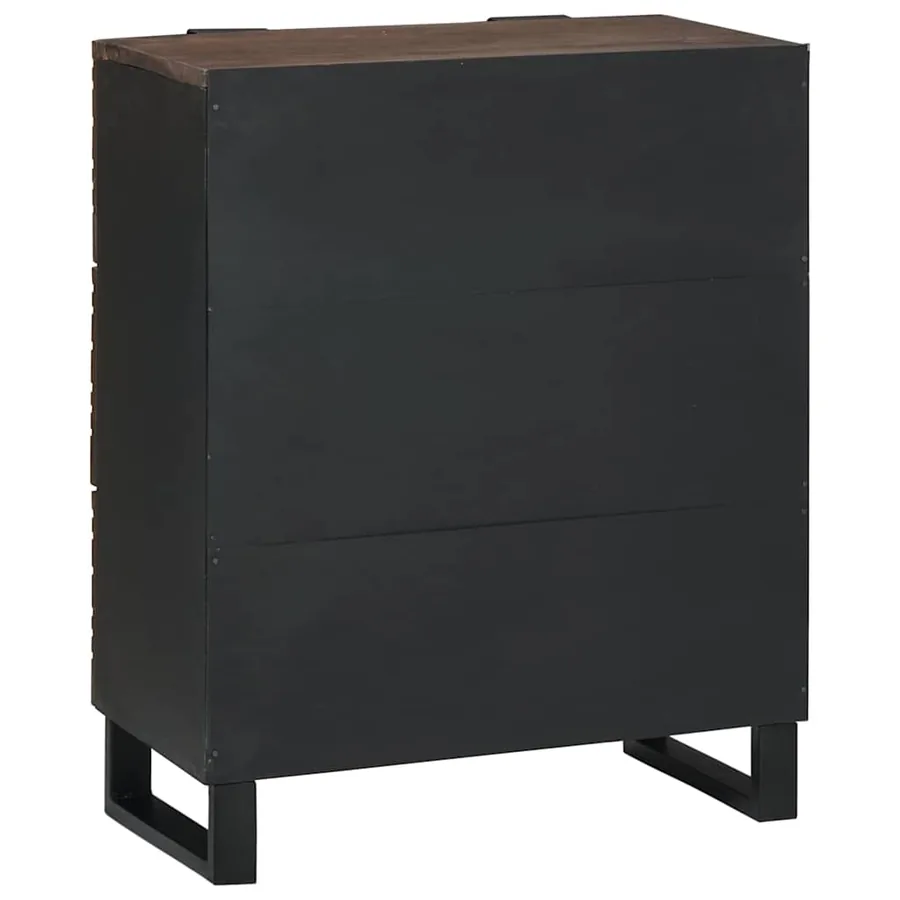 Buffet Marron 60 x 33.5 x 75 cm Bois de manguier massif - 5