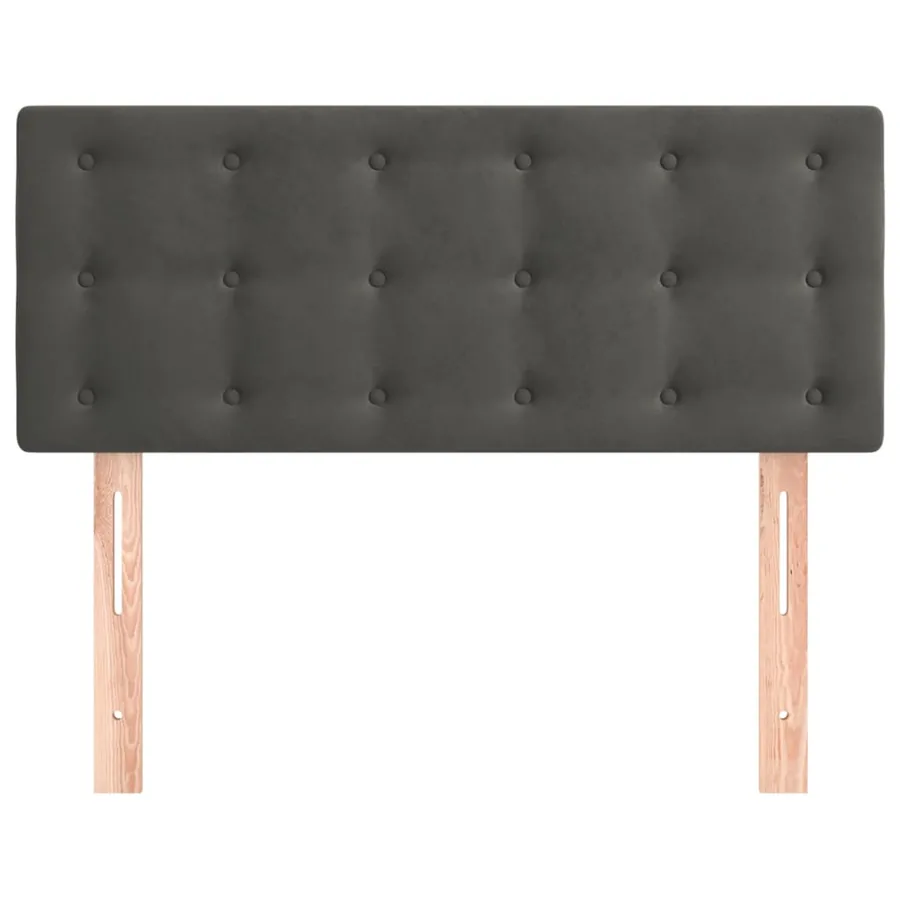 Tête de lit Gris foncé 90x5x78/88 cm Velours - 3