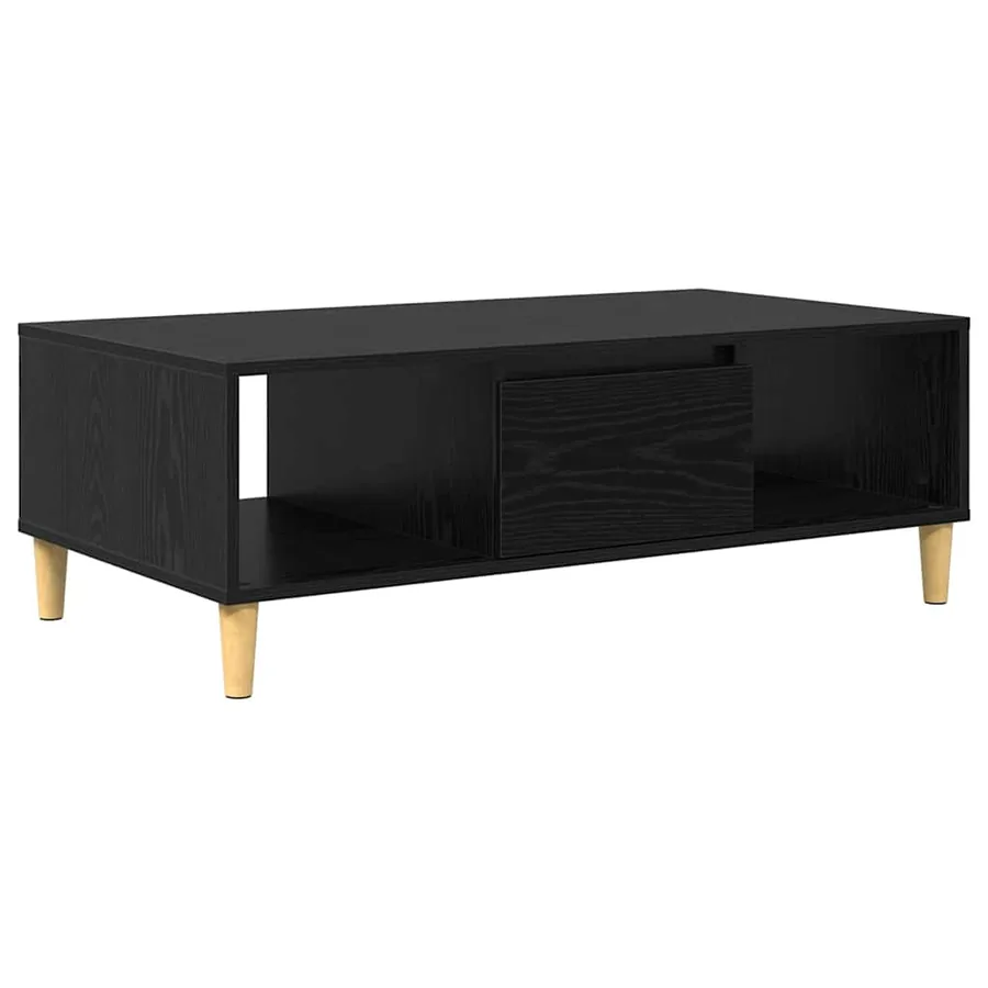 Table basse Chêne noir 102 x 55 x 35 cm Bois d'ingénierie - 2